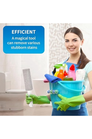 Tuvalet Klozet Temizliği İçin Ponza Taşı, Pas. Fayans Temizleyici, Gri Gri