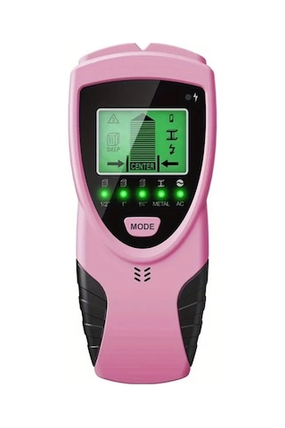 Xuweiwei Pembe Stud Dedektor 5 İn 1 Akilli Mikroislemci Cip Hd Lcd Ekranli Merkez Kenar Sensoru Ahsap Metal Tel Kiriş Boru Bulucu