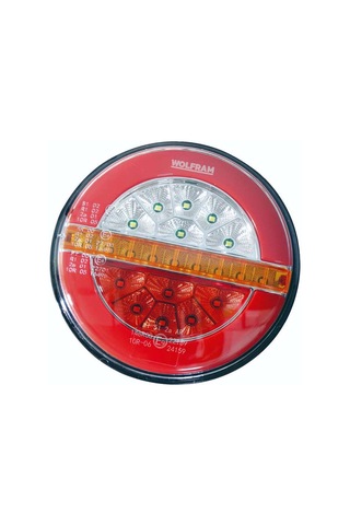 Led Yuvarlak 4 Fonksiyonlu Stop-sinyal-park Lambası 10-30v E9 Belgeli Sol