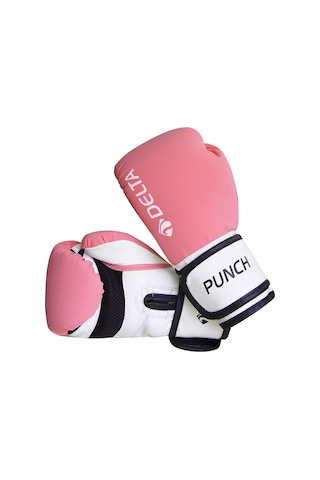 Delta_Store Delta Punch Dura-Strong Pembe-Beyaz Boks Eldiveni