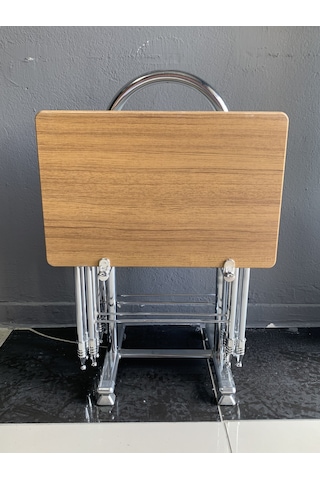 Çanta Sehpa, Sehpa, Zigon, 4lü Zigon, Mebran Çanta Sehpa-bambu