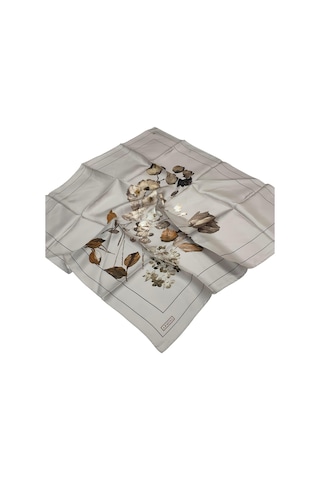 Armine İpek Eşarp Nostalji - 8128-02 Krem Twill Krem