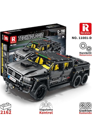 Reobrix Technic 11001-d Mercedes Benz G700 Brabus Araba 6x6 Motor&kumanda Yaratıcı Yapı Blok Seti Building Block 2162parça
