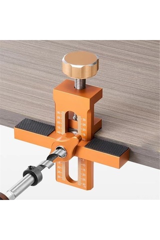 Fortunelane Alüminyum Kabinet Kapısı Montaj Aracı: Çift Fonksiyonlu Konumlandırıcı, Hassas Delme Rehberi, 3 Delici İlişkili Turu