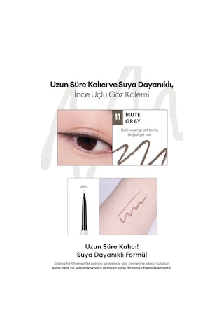 Clıo Sharp So Simple Waterproof Pencil Liner 11 Mute Gray
