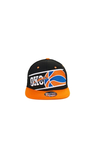 Berellini Oklahoma City Hip-hop Şapka Özel Kolleksiyon Siyah - Turuncu