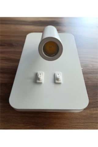 Noas 3 7 Watt Anahtarlı Beyaz Kasa Gün Işığı Ronda Led Aplik Beyaz