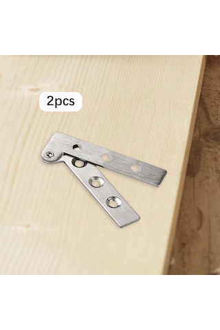Homyl 2pcs Paslanmaz Çelik Görünmez Katlanır Raf Menteşeleri S
