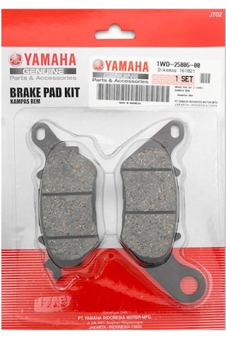 Yamaha Yzf R 25 - Mt 25 Arka Fren Balatası 1Wd2580600 Yamaha Yzf R 25 - Mt 25 Arka Fren Balatası 1Wd2580600
