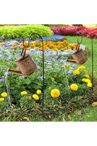 Yaozixa Güneş Enerjili Çaydanlık Şekilli 36 Led Işık, Işık Kontrolü, 600mah Şarj Edilebilir Pil, S Tipi Kanca, Bahçe Ve Ev Dekorasyonu