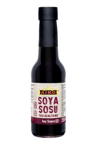 Aiko Tuzu Azaltılmış Soya Sosu 250 Cc Cam