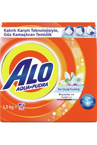 Alo Kar Çiçeği Toz Çamaşır Deterjanı 10 Yıkama 1500 G