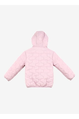 Caterpillar Pembe Kız Çocuk Dik Yaka Kapitone Mont C3wg-mnt07