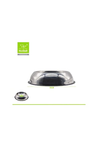 Nunbell Çelik Oval Mama Ve Su Kabı 16 Cm
