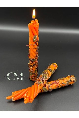 Svecnaa Magia 3 Adet "güneş Işınları" Mum, Kızılcık Ve Hibiskus İle 318573022 Turuncu