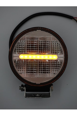 2 Modlu 2 Renk Kombo 24 Watt Siyah Yuvarlak Off Road Lambası