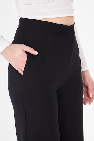 Sortie Collection Yüksek Bel Bol Paça Pantolon Siyah
