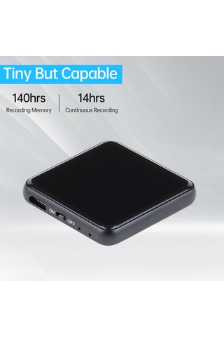 Singree Küçük Ve Güçlü 16gb Ses Kaydedici - 140 Saat Kayıt, 20m Menzil, Şarj Edilebilir