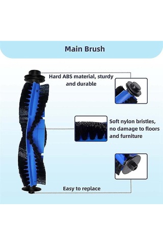 Proscenic 850t Ana Silindir Yan Fırça Hepa Filtre Paspas Bezi Bez