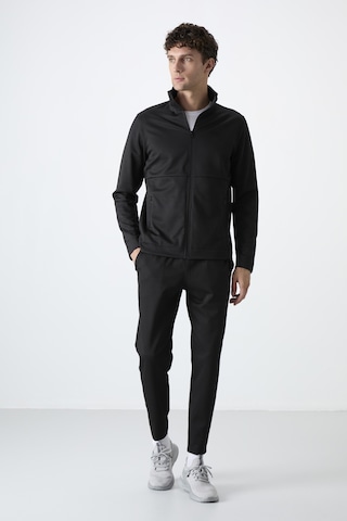 Tommy Life Carlos Siyah Standart Kalıp Erkek Eşofman Takım - 85209 Siyah