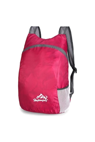 Kırmızı Katlanabilir Sırt Çantası Açık Seyahat Su Geçirmez Spor Kamp Yürüyüş Sırt Çantaları Kırmızı