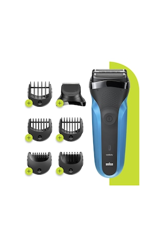 Braun 3 Serisi 310 BT BLU 3’ü 1 Arada Islak ve Kuru Kablosuz Tıraş Makinesi