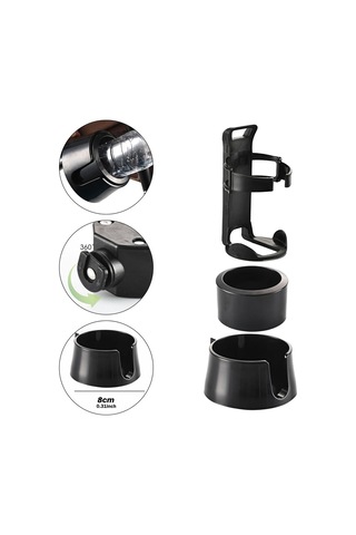 Homyl Bisiklet Şişe Tutucusu, Tekerlekli Sandalye, Motosiklet Siyah