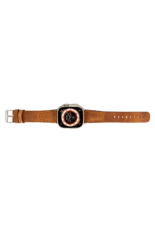 Bloomstrap Avilla Moccasin Deri iOS Watch Uyumlu Kayışı-44/45/46/49mm
