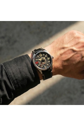Avı-8 Spitfire Av-4149-01 N3200 Imperial War Museums 24 Hour Automatic Limited Edition Erkek Kol Saa Metalik Gri