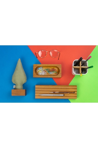 Kayigo Woody Yeşil Selvi Üçlü Set-iroko Ağacı
