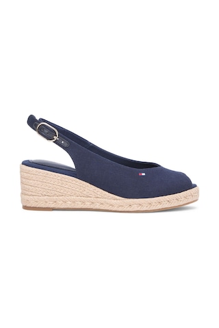 Tommy Hilfiger Lacivert Kadın Dolgu Topuk Ayakkabı Fw0fw09228dw6-16057
