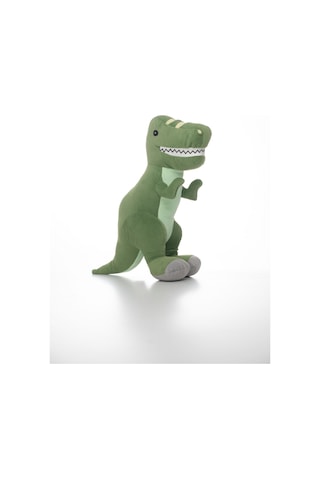 Sevimli Yeşil Dinozor, Tirex Peluş Oyuncak - Yumuşak Ve Eğlenceli Oyun Arkadaşı 40 Cm Yeşil