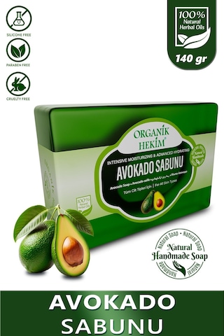Nemlendirici Etkili Avokado Doğal Katı Sabun - 140 Gr
