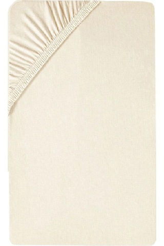 Altın Karma Çift Kişilik İnce Penye Lastikli Çarşaf 150x200 Cm 2 Adet Yastık Kılıflı Krem