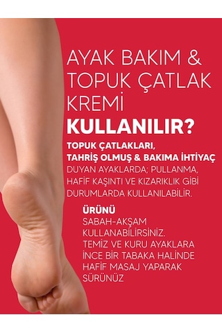 Zederma 60 Ml Ayak Bakım & Topuk Çatlak Kremi %20 Üre İle Hızlı Nemlendirme Sağlar