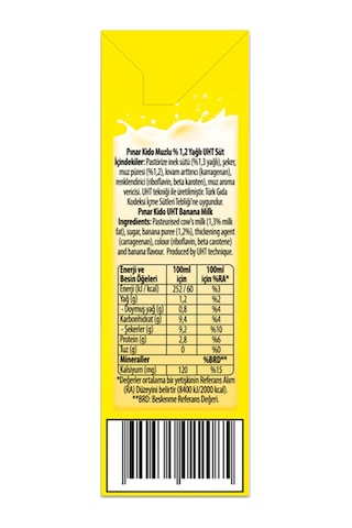 Kido Muzlu Süt 180 Ml X 27 Adet