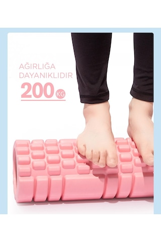Gymo Pro Series Foam Roller Pilates Masaj Rulosu Kamuflaj Mavi