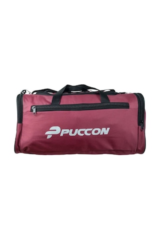 Puccon Kadın Erkek Bordo Tatil Seyahat Spor Çantası - El ve Omuz