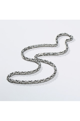 Yaba 60 Cm 316l Paslanmaz Çelik Gümüş Renk Erkek Zincir Kolye ...