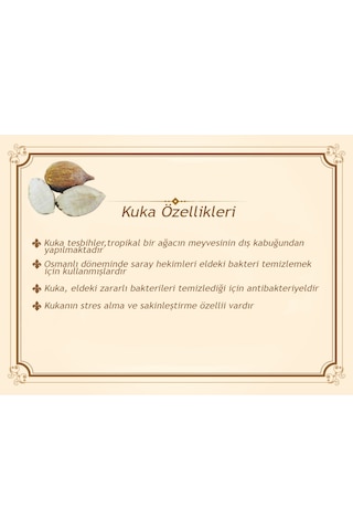 Kararmaz Metal Püsküllü Beyaz Mine Dolgulu Pirinç Sarmal Küre Kesim Kuka Tesbih Sarı - Siyah