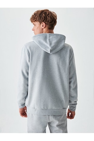 Ltb Kapüşonlu Ltb Logolu Gri Sweatshırt (540129974)