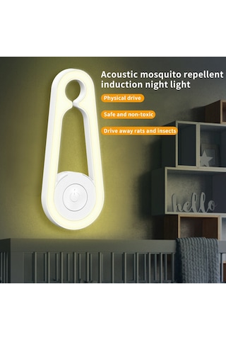 Yaozixa Mor Usb Ultrasonik Entegre Işıklı Akıllı Uyku Odası Sinek Ve Fare Kovucu Aleti - Akıllı Işık Algılama Ve Çift Fonksiyonlu