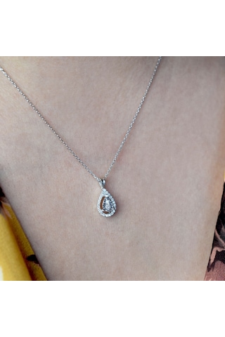 0.12 Ct. Damla Model Pırlanta Kolye