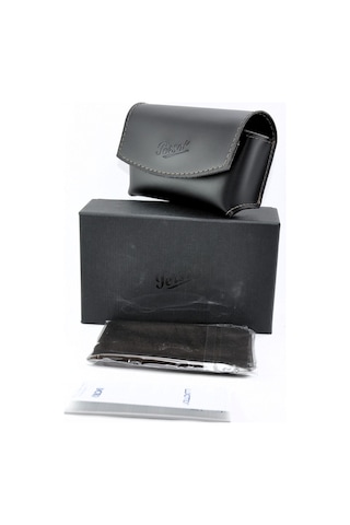 Black Leather Case Vıntage Siyah Deri Katlanır Gözlük Güneş Gözlüğü Saklama Kutusu Kılıf