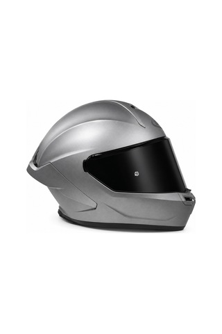 Roxter Full Face Kask Gun Metal Gümüş