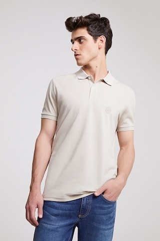 D's Damat Ds Damat Regular Fit Taş Pike Dokulu %100 Pamuk Kıvrılmaz Polo Yaka Nakışlı T-shirt 4HC14ORT51000 Taş