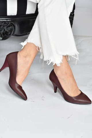 Fox Shoes Bordo Kadın Topuklu Ayakkabı A922151109