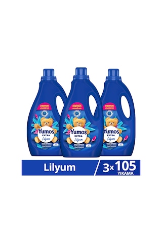 Yumoş Extra Konsantre Çamaşır Yumuşatıcısı Lilyum 105 Yıkama 2520ml X3 Diğer