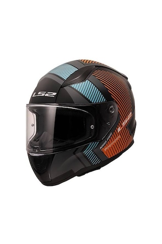 Ls2 Rapıd Extra Motosiklet Kaskı Mat Gri-Neon Turuncu