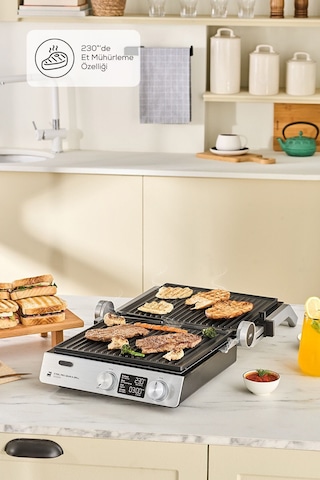 Karaca Compact Steel Pro Sear and Grill 2007 Izgara ve Tost Makinesi